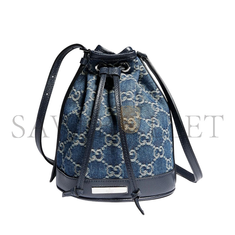 GUCCI MINI BUCKET BAG WITH GUCCI PLAQUE 875802 (19.5*15.5*10.5cm)